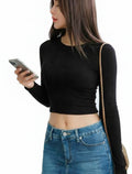 Polera Crop Manga Larga